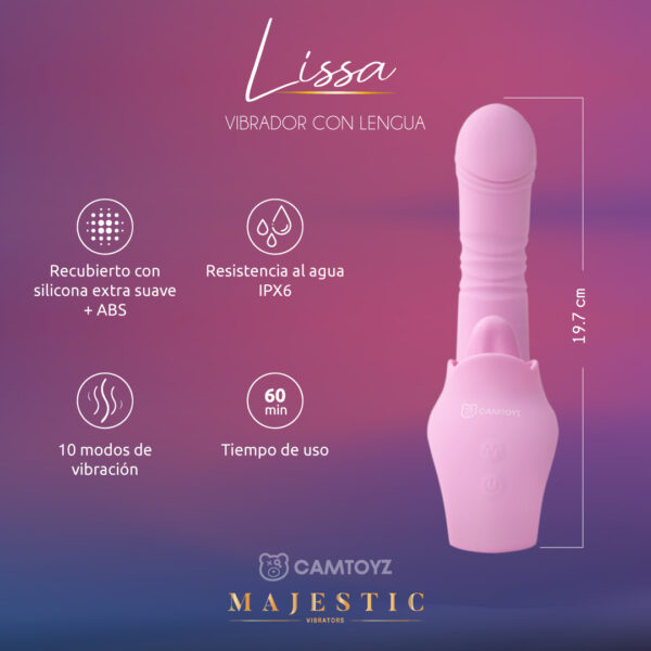 Estimulador con Lengua Lissa Majestic - Imagen 4